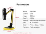 C33 Adjustable Desktop 10 Inch Tablet Monitor Phone Holder | 360 Degree Clamp Tablet Phone Holder - Image 8