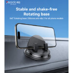 C268 360 Rotating Silicone Anti-slip Adsorption Automatic And Stable Clamping Dashboard Phone Holder - Image 2