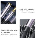 YAU29 Nylon Braided 3.5mm 4 Pole Port Splitter To Earphone And Microphone Plug Audio Cable - Image 9