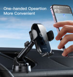 C197 15W Fast Charging Wireless Car Charger | 360 Rotating Suction Cup Air Vent | Phone Holder - Image 5