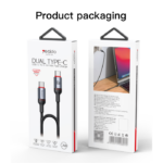 CA181 1.2M PD60W Fast Charging Type-C To Type-C 48-Strand Braided Cable Power LED Light Data Cable - Image 5