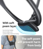 C291 High Quality Magnetic Connection Soft poem layer Liquid Silicone Necklace Phone Holder - Image 9