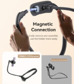 C291 High Quality Magnetic Connection Soft poem layer Liquid Silicone Necklace Phone Holder - Image 11