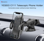 C111 360 Arm Truck Car Adjustable Mobile Phone Dash Windshield Clip Phone Holder On Dashboard - Image 6