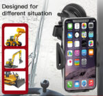 C111 360 Arm Truck Car Adjustable Mobile Phone Dash Windshield Clip Phone Holder On Dashboard - Image 8