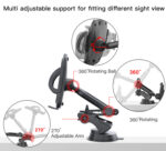 C111 360 Arm Truck Car Adjustable Mobile Phone Dash Windshield Clip Phone Holder On Dashboard - Image 10