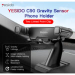 C90 Car Gravity 360 Degree Universal Dashboard Moblie Phone Holder | Gravity Sensor Phone Holder - Image 2