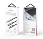 YAU28 15cm 3.5mm Male Jack To Female Earphone And Microphone Port AUX Audio Cable - Image 7