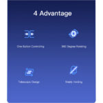 C139 Hot mobile phone accessories car holder 360 extend 360 suction car mount phone holder - Image 3