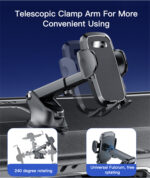 C139 Hot mobile phone accessories car holder 360 extend 360 suction car mount phone holder - Image 10