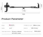 C137 360 Arm Truck Car Adjustable Smart Phone Dash Windshield Spring Clip Phone Holder - Image 8