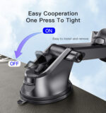 C138 Universal Flexible Dash Dashboard Suction Cup Clamp Phone Holder For Car - Image 10