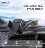 C130 Plastic Car Dashboard Suction Cup Using Flexible Adjustment Mobile Phone Holder - Image 6