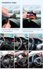 C65 Universal Dashboard Mount Clip Car Mobile Phone Stand Bracket Phone Holder For 8 X Plus - Image 10