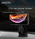 C1 Universal Spring Clip 360 Angle Rotation Mobile Phone Car Holder Suction Cup Car Phone Holder - Image 6
