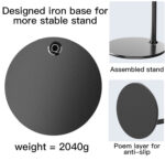 C116 Long Arm Adjustable Display Desktop Floor Hand Tablet Moblie Phone Holder - Image 13