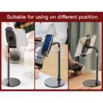 C115 Long Arm Metal Lazy Adjustable Display Gooseneck Tablet Hang Moblie Phone Holder - Image 3