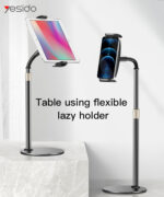 C115 Long Arm Metal Lazy Adjustable Display Gooseneck Tablet Hang Moblie Phone Holder - Image 6