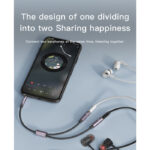 YAU27 15cm Nylon Braided 3.5mm Male Jack To Female Port Earphone Splitter AUX Audio Cable - Image 4