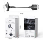 C112 Auto Extending Clamp Arm Long Flexible Arm Car Cup Phone Holder - Image 8