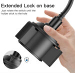 C112 Auto Extending Clamp Arm Long Flexible Arm Car Cup Phone Holder - Image 13