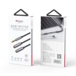 YAU27 15cm Nylon Braided 3.5mm Male Jack To Female Port Earphone Splitter AUX Audio Cable - Image 5