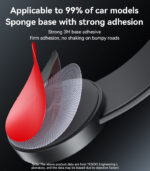 C314 360 Adjustable Aluminum Alloy Magnetic Wireless Charging Phone Holder With Retractable Cable - Image 15