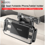 C117 Hot Seller Car Seat Holder Metal Folding Car Phone Holder For Mobile Phone and Tablet - Image 2