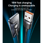 CA133C 2 Meter 18W Fast Charging USB to Type-C Aluminum Alloy Braided Data Cable - Image 4