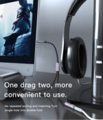 YAU27 15cm Nylon Braided 3.5mm Male Jack To Female Port Earphone Splitter AUX Audio Cable - Image 10