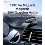 C292 360 Free Rotating LED Breathing Indicator Light Max 15W Fast Charging Wireless Phone Holder - Image 2