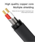 YAU27 15cm Nylon Braided 3.5mm Male Jack To Female Port Earphone Splitter AUX Audio Cable - Image 11