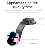 C292 360 Free Rotating LED Breathing Indicator Light Max 15W Fast Charging Wireless Phone Holder - Image 14