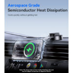 C311 Semiconductor Cooling Dual Ambient Lighting 15W Fast Charging Wireless Charger Car Phone Holder - Image 4