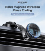 C311 Semiconductor Cooling Dual Ambient Lighting 15W Fast Charging Wireless Charger Car Phone Holder - Image 6