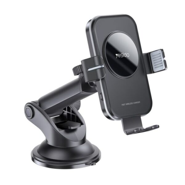 C118 Suction Cup 15w Qi Wireless Charger Holder Factory Custom Car Phone Holder Wireless Charging