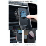 C118 Suction Cup 15w Qi Wireless Charger Holder Factory Custom Car Phone Holder Wireless Charging - Image 4