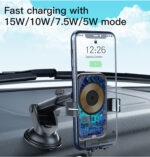 C118 Suction Cup 15w Qi Wireless Charger Holder Factory Custom Car Phone Holder Wireless Charging - Image 13