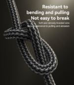 CA133C 2 Meter 18W Fast Charging USB to Type-C Aluminum Alloy Braided Data Cable - Image 12