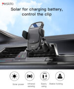 C164 Car Wireless Chargers Phone Holder | Solar Energy Storage Electric Induction Car Phone Holder - Image 6