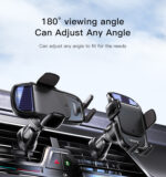 C164 Car Wireless Chargers Phone Holder | Solar Energy Storage Electric Induction Car Phone Holder - Image 10