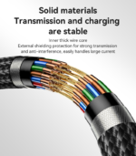 CA133C 2 Meter 18W Fast Charging USB to Type-C Aluminum Alloy Braided Data Cable - Image 14