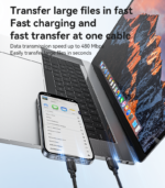 CA133C 2 Meter 18W Fast Charging USB to Type-C Aluminum Alloy Braided Data Cable - Image 15