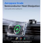 C311 Semiconductor Cooling Dual Ambient Lighting 15W Fast Charging Wireless Charger Car Phone Holder - Image 4