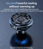 C311 Semiconductor Cooling Dual Ambient Lighting 15W Fast Charging Wireless Charger Car Phone Holder - Image 10