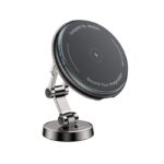 C306 360 Rotation Three Axis Stable Anti Shake Zinc Alloy 15W Wireless Charging Phone Holder