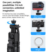 SF23 360 Rotation AI Intelligent Face Tracking Aluminum Alloy Pole Tripod Selfie Stick - Image 13