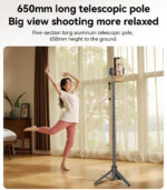 SF26 65cm Long Large Size Chassis Aluminum Alloy Pole Ball Head Telescopic Tripod Stand Selfie Stick - Image 9
