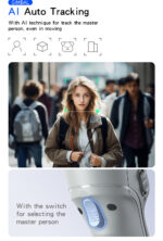 SF18 Phone Gimbal Stabilizer 360 Ai Auto Face Tracking Handheld Selfie Stick Tripod Tracking Gimbal - Image 9