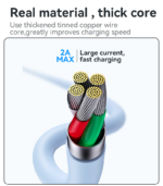 CA119C Max 2A USB To USB-C 1m Liquid Silicone Fast Charging Data Cable - Image 16